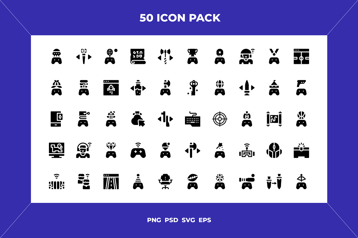 Online game icons, an Outline Icon by Wencory (Photo 1 of 2)