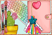 Arts & Crafts Clipart Set, an Education Illustration by The GG Shop (Thumbnail 7 of 9)
