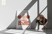 Funny skeleton lifting barbell, a Sport Illustration by shaondesigns (Thumbnail 4 of 6)
