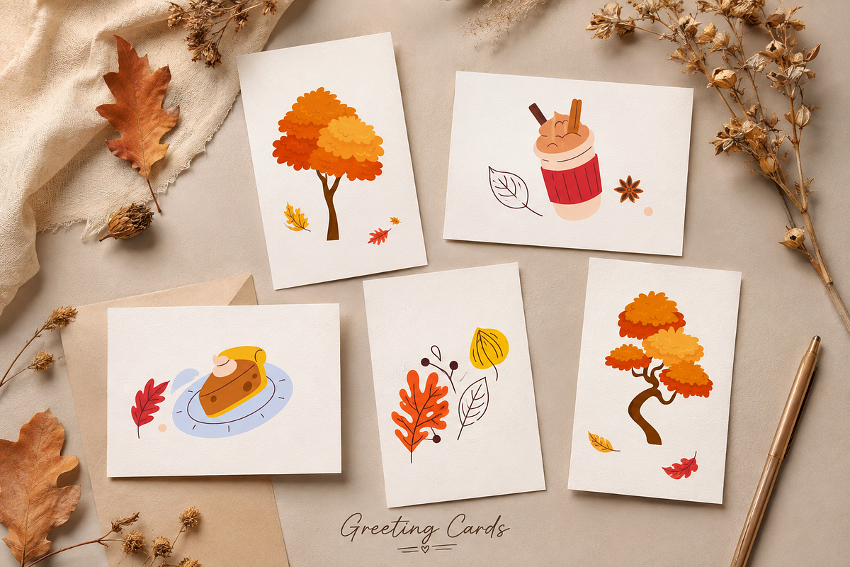 Autumn Clipart Illustrations, a Seasonal Illustration by Anna Studio (Photo 2 of 11)
