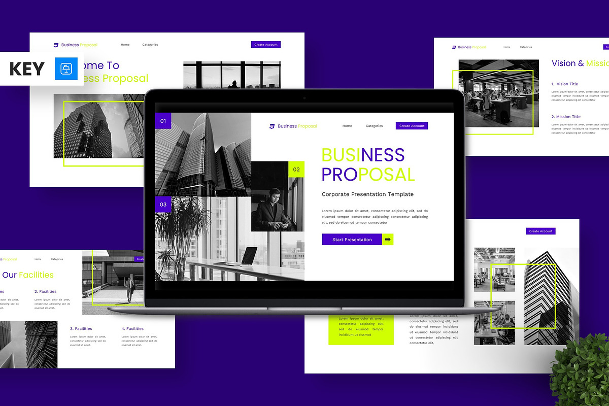 Business Proposal - Corporate Key, a Presentation Template by Deepslide Studio (Photo 1 of 4)