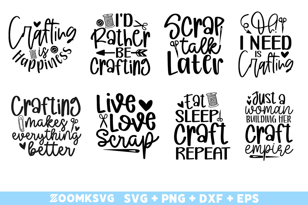 Crafting SVG Bundle 40 Designs, an Illustration by ZoomkSVG (Photo 2 of 7)