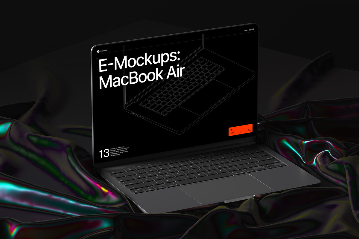 E-Mockups: MacBook Air, a Mac Mockup by ls.graphics (Photo 3 of 8)