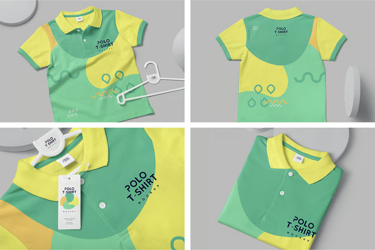 Girls Polo Shirt Mockups, a Shirt Mockup by megostudi0 (Photo 1 of 6)