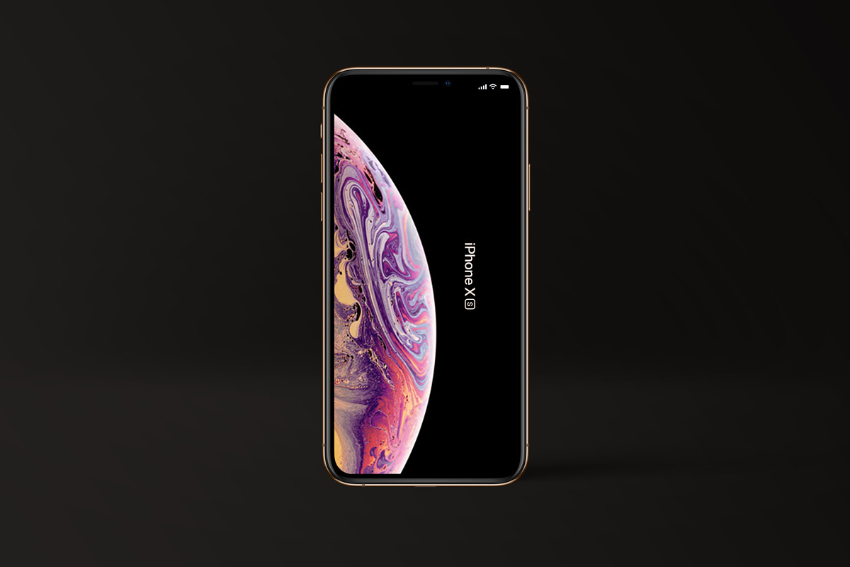 iPhone XS Gold Mockup, an iPhone Mockup by Nadasol (Photo 2 of 2)