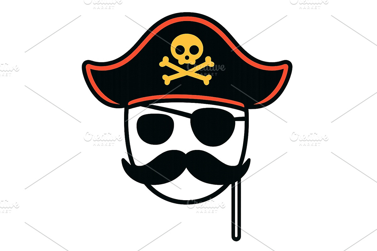 Creative pirate vector illustration, an Illustration by ZinetroN