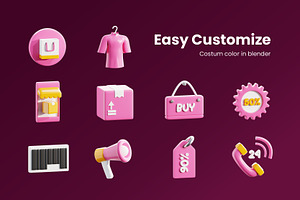 E-commerce 3D Icon Pack