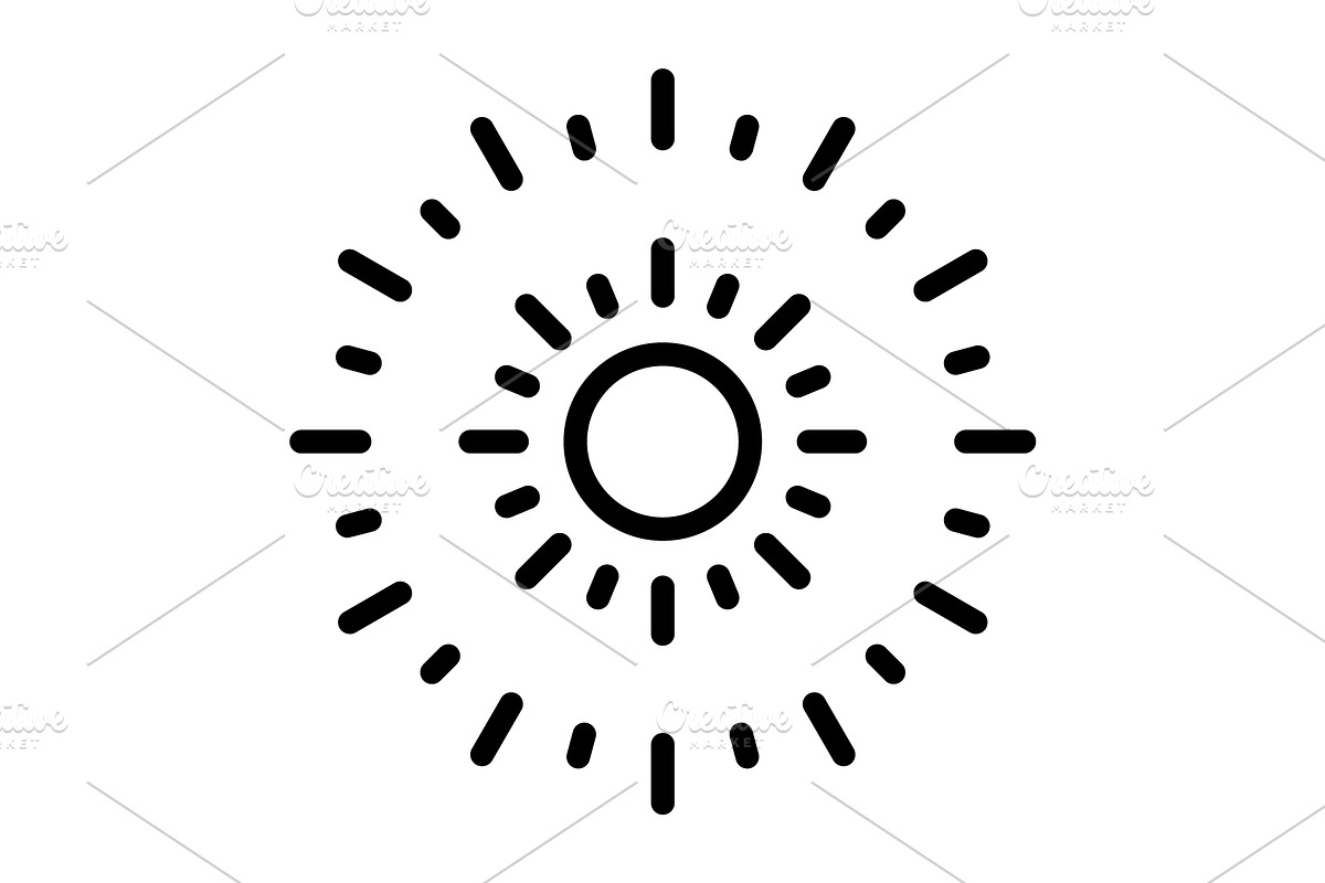 Ray gleam black icon, an Outline Icon by Creative priyanka
