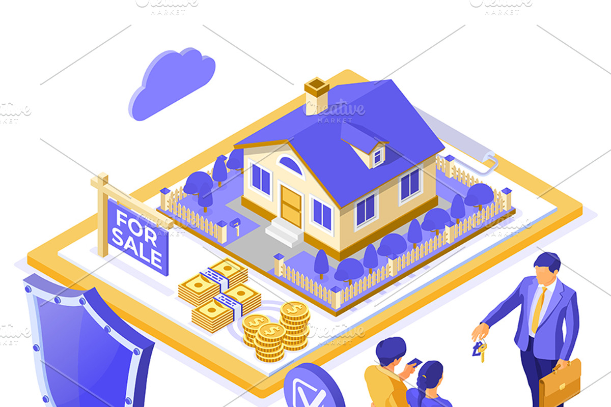 Sale Purchase Mortgage Real Estate, a Finance Illustration by TAlex (Photo 6 of 6)