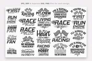 Racing SVG Bundle, Racing Sayings