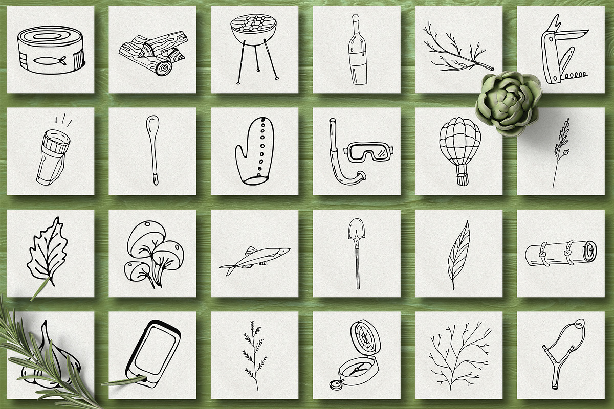 Hand Drawn Travel Collection, an Object Graphic by CARROTDESIGN (Photo 5 of 6)