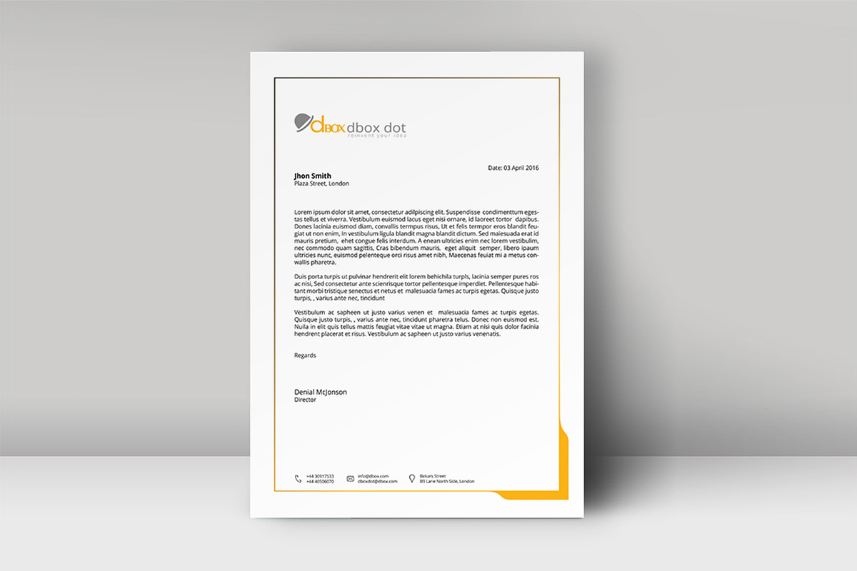 Letterhead Template, a Stationery Template by artisanHR (Photo 3 of 6)