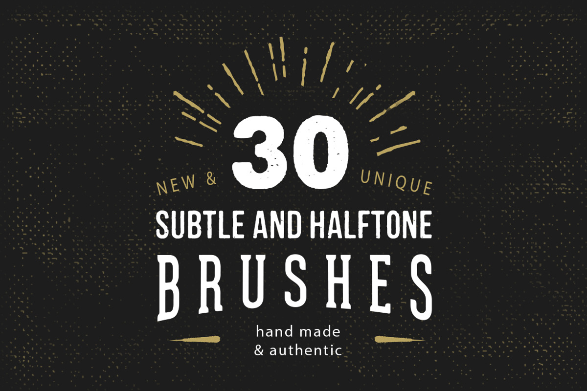 30 Subtle Halftone Brushes