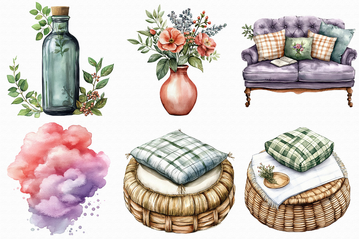 Interior Design Clipart PNG, an Illustration by Libby Wishes (Photo 4 of 7)