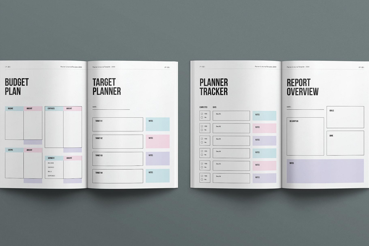 Planner & Journal Template, a Stationery Template by E-Type (Photo 5 of 7)