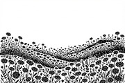 60 Daisy Flower Field Silhouette, a Seasonal Illustration by Amazin_art (Thumbnail 31 of 36)