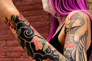 japanese brushes tattoo procreate, a Brush Add-On by SannaIllustrations (Thumbnail 6 of 8)