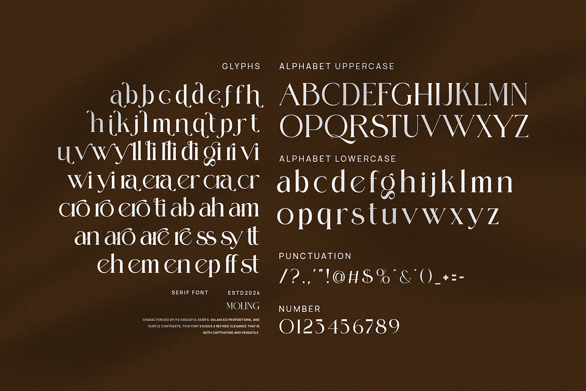 Moling Elegant Serif Font, a Serif Font by Perfectype (Photo 8 of 8)
