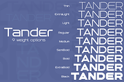 Tander font family, a Sans Serif Font by vlad.berla (Thumbnail 2 of 7)