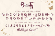 Bianty, a Script Font by esamaradany (Thumbnail 5 of 6)
