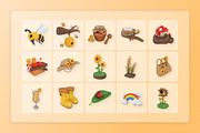 Spring Nature 3D Icon Pack, a Seasonal Illustration by twinstd (Thumbnail 6 of 6)