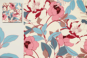 28 EPS/JPG flowers background., a Pattern Graphic by Theraphosath (Thumbnail 6 of 15)