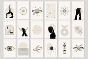 Space Boho Poster Clipart Template, a Decorative Illustration by Imaginary Party (Thumbnail 1 of 7)
