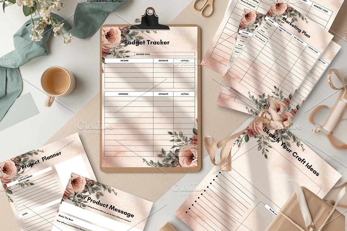 Floral Business Planner Kit, a Brochure Template by Sunny Jar Designs (Photo 4 of 4)
