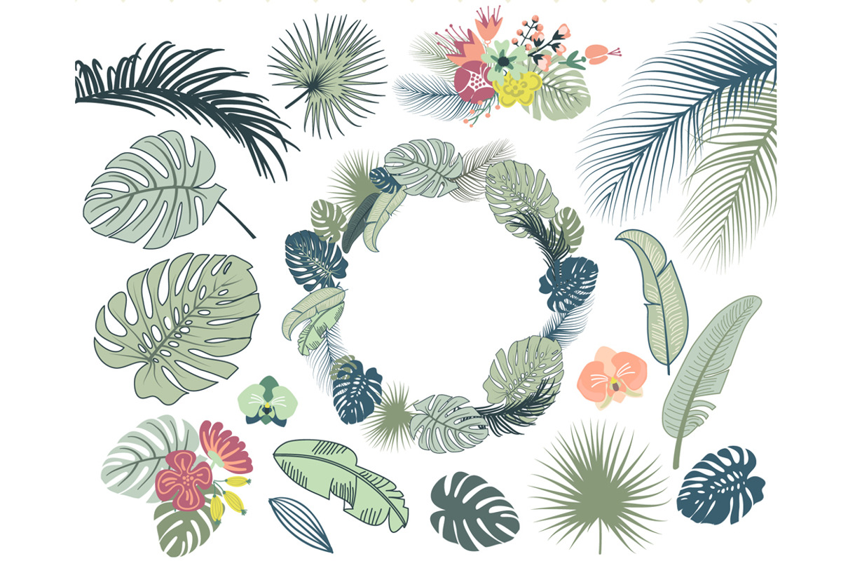 Wedding Tropical Floral clipart, a Decorative Illustration by GraphicMarket (Photo 1 of 5)