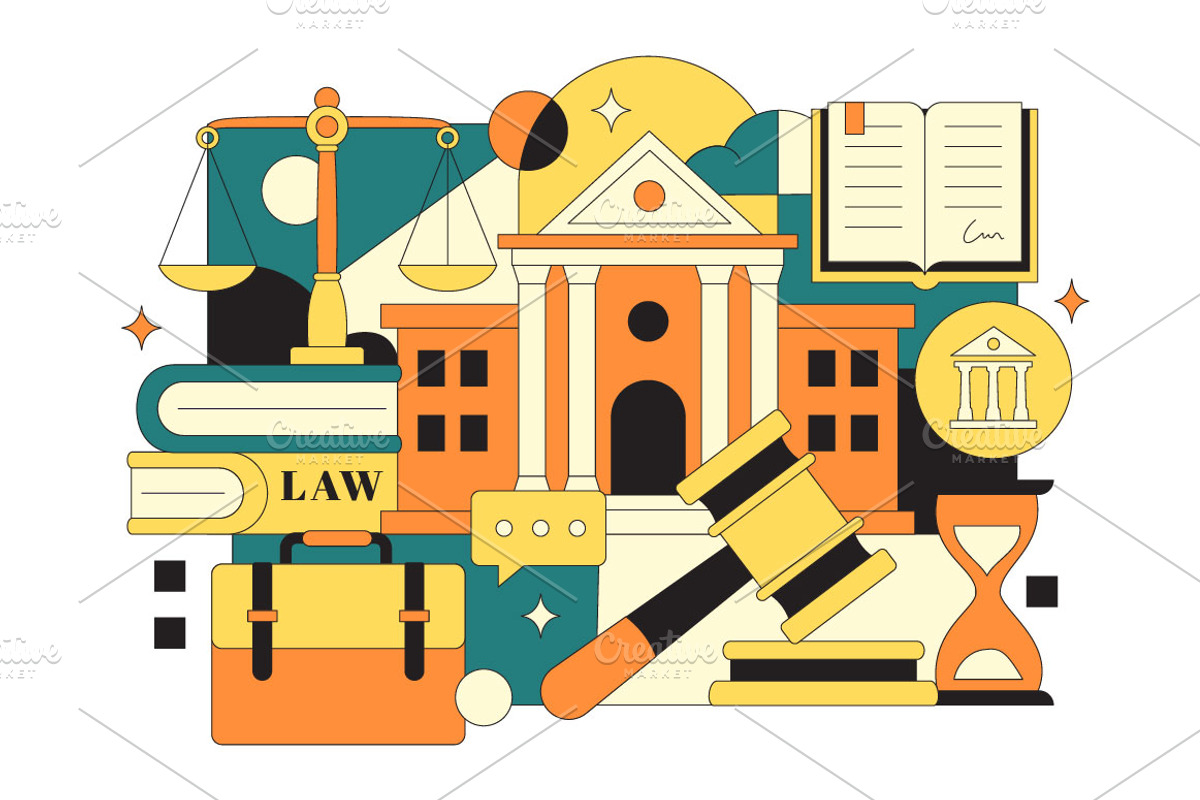 10 Law Firm Services Illustration, a Finance Illustration by denayunebgt (Photo 4 of 4)