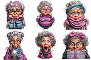Crazy Old Lady Christmas Sublimation, an Illustration by Craft Nest (Thumbnail 8 of 9)