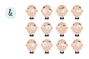 3 Avatar (12 different expressions), a Work Illustration by Beatriz Gascón (Thumbnail 2 of 3)