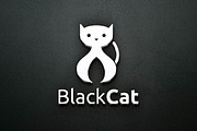 Black Cat Pet Animal Silhouette Logo, a Branding & Logo Template by jongcreative (Thumbnail 2 of 4)