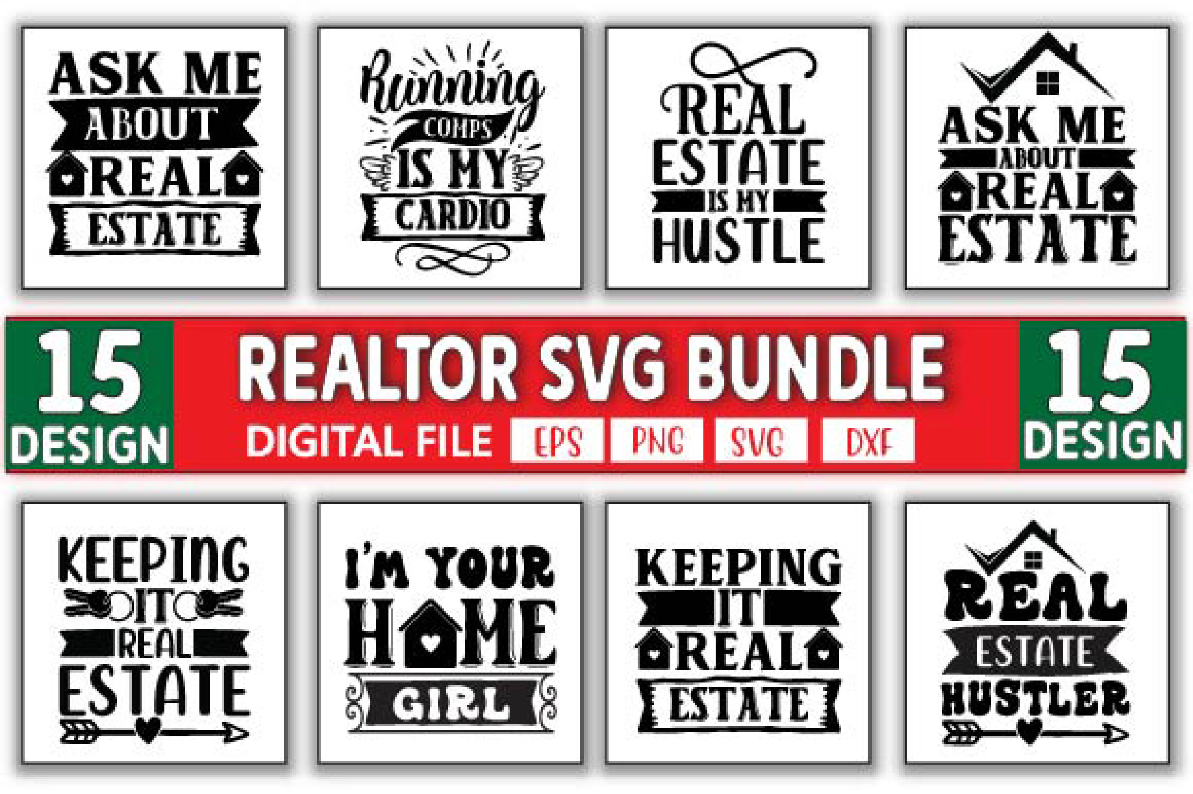 Real Estate SVG Bundle, Realtor Svg