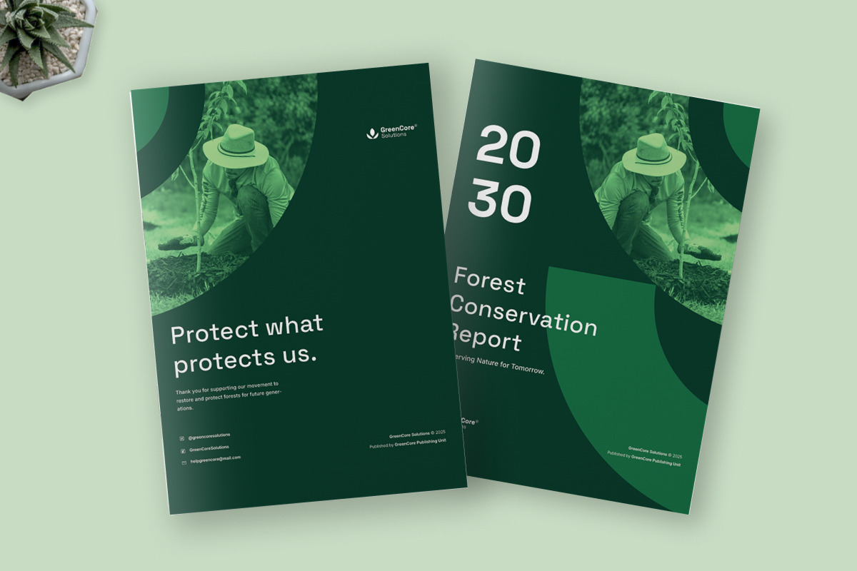 Sustainable Forest Protection Brochu, a Brochure Template by twinstd (Photo 3 of 6)