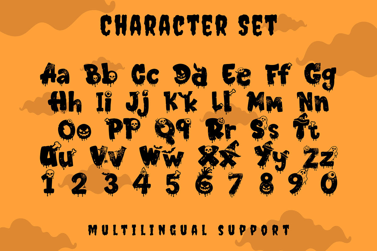 Playdough Halloween Font, a Sans Serif Font by Dm Studio (Photo 9 of 10)