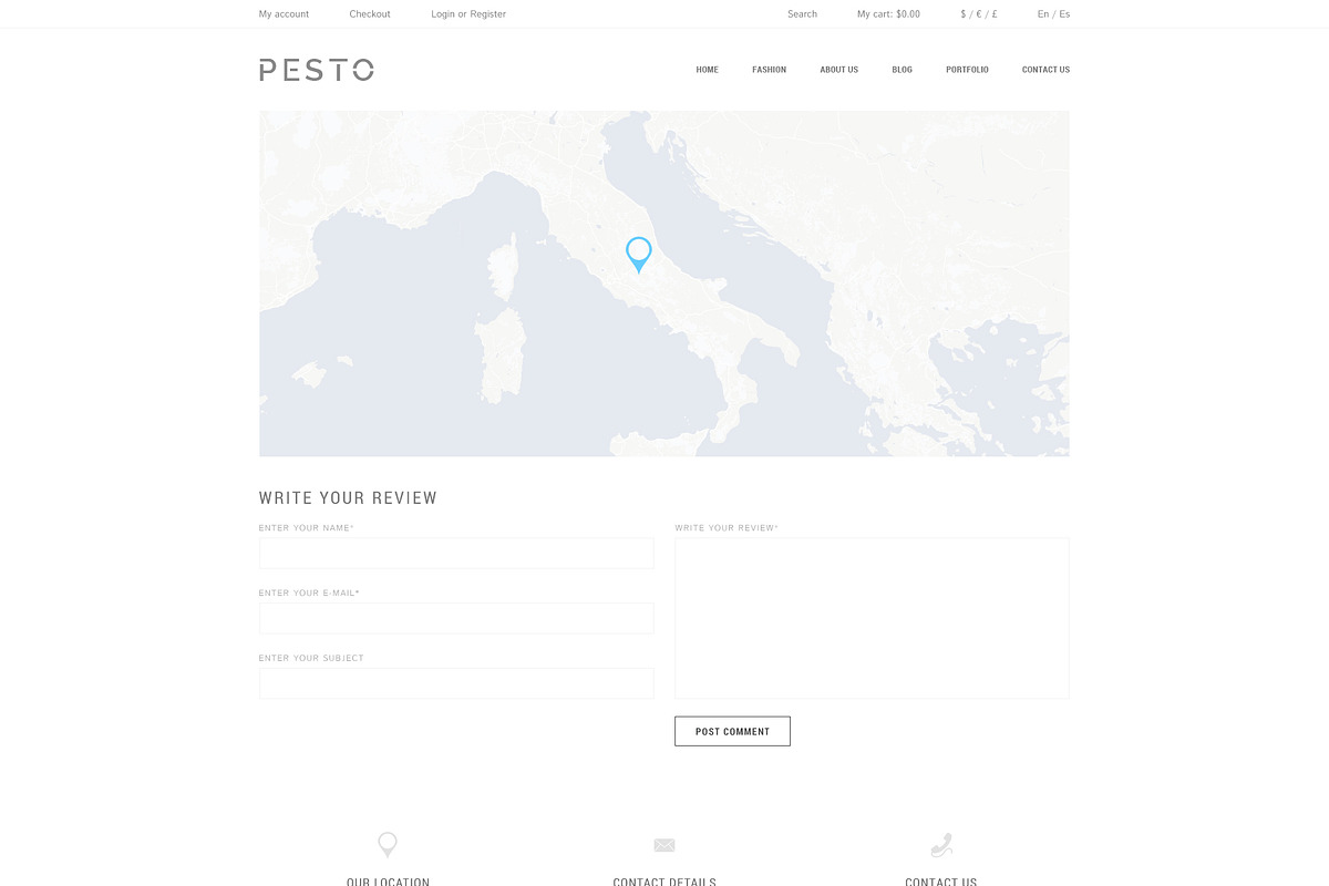 Pesto - eCommerce PSD Template, a Websites & App Template by Promokit (Photo 27 of 37)