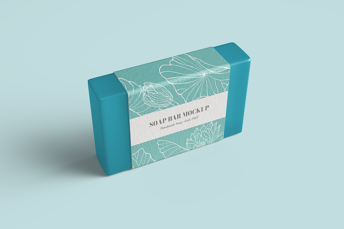 Soap Bar Label Mockup - 6 views, a Packaging Mockup by Illusiongraphic (Photo 3 of 16)