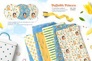 Daffodils Princesses, a Decorative Illustration by Watercolor by Tonia Tkach (Thumbnail 4 of 5)