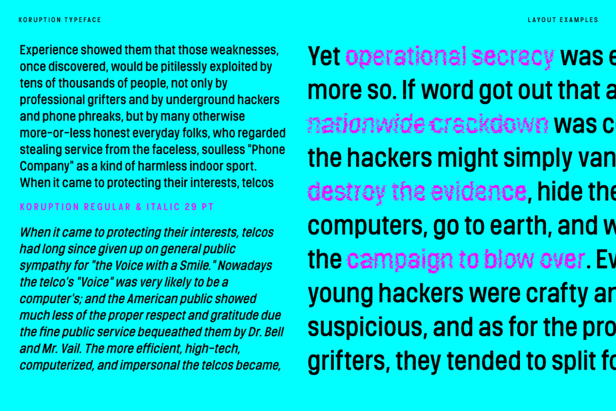 Koruption, a Sans Serif Font by Typogama (Photo 10 of 15)