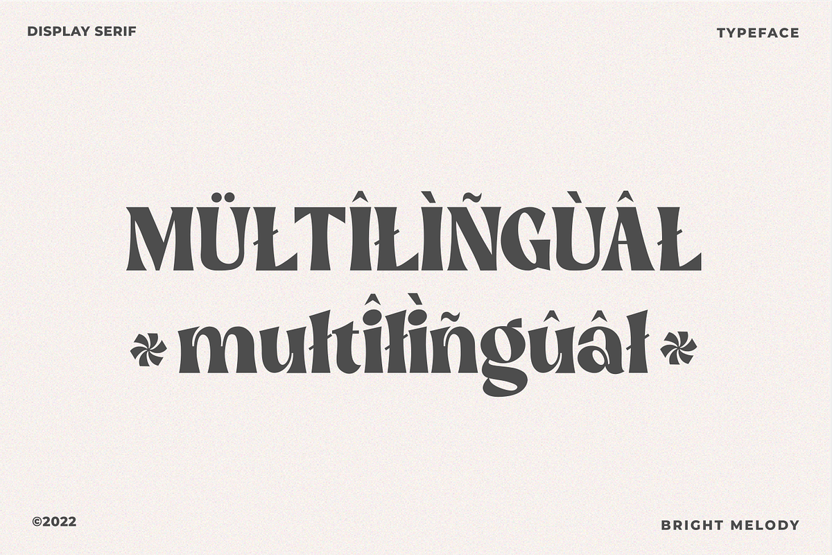 Bright Melody A Display Typeface, a Serif Font by zeenesia (Photo 17 of 18)