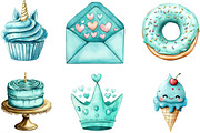 Teal Birthday Sublimation Clipart, an Illustration by Designking (Thumbnail 3 of 4)