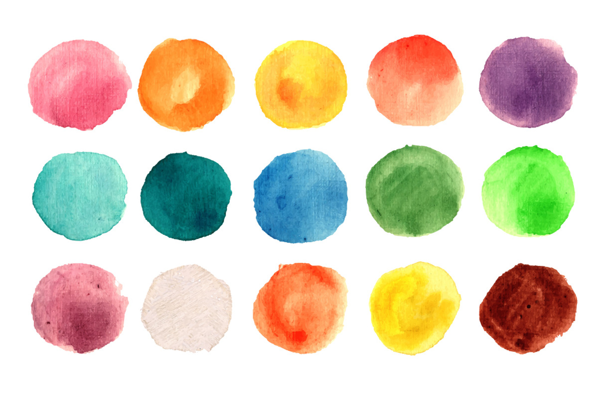 Watercolor circle texture 135 pack, a Texture Graphic by Samui-Art