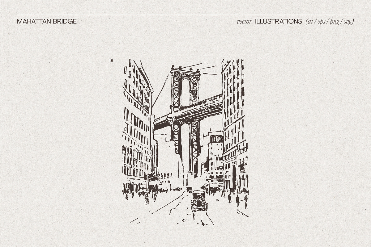 New York City Skyline Sketches, a Work Illustration by TheMountBirdStudio (Photo 3 of 8)