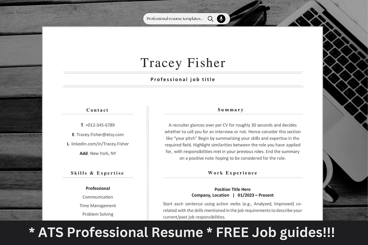 Resume/CV Template Word, Pages,GDocs, a Resume Template by The Career Lab (Photo 1 of 10)