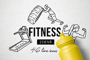 46 Fitness Icons - Exercise, Sports, an Icon by Hatch Design Workshop (Thumbnail 10 of 10)