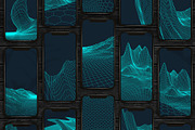 3D Tech & Wireframe Backgrounds, a Technology Illustration by RDShop (Thumbnail 2 of 17)