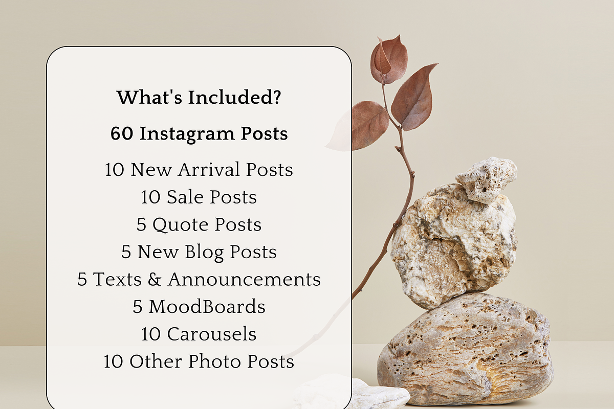 Minimalist Instagram Canva Templates, a Social Media Template by Saga Design Studio (Photo 3 of 8)