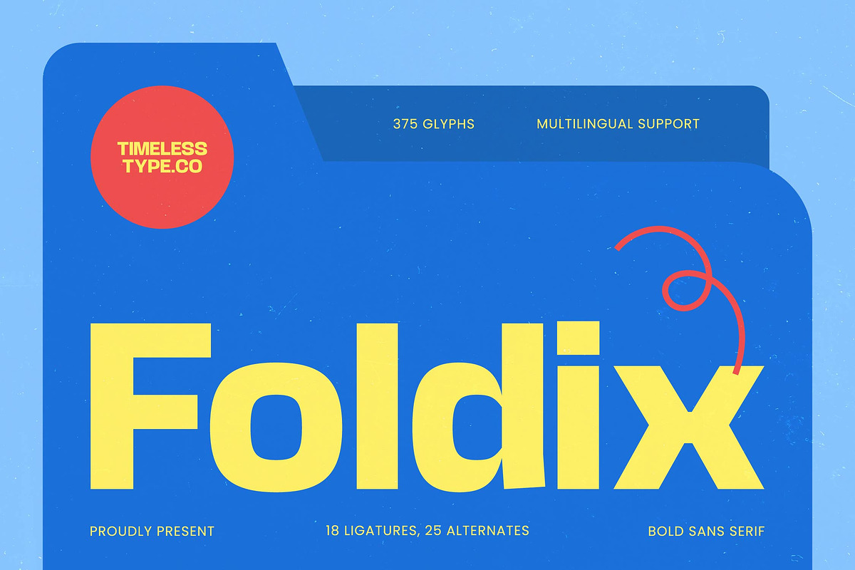 Foldix Bold Sans Serif, a Sans Serif Font by timelesstype.co (Photo 1 of 15)