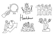 work people hand drawn set, a Person Illustration by foxndeer (Thumbnail 2 of 4)